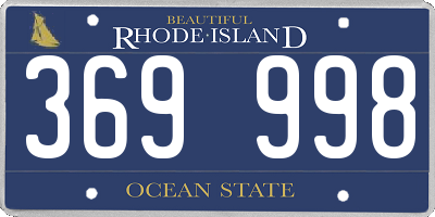 RI license plate 369998