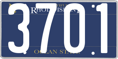 RI license plate 3701
