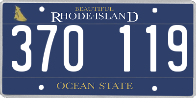 RI license plate 370119