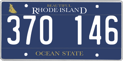 RI license plate 370146