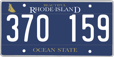 RI license plate 370159