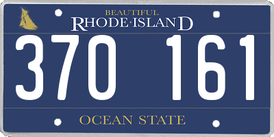 RI license plate 370161