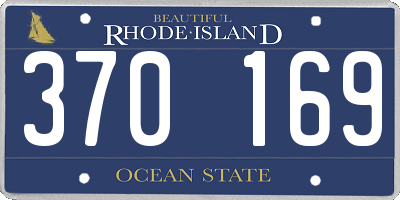 RI license plate 370169