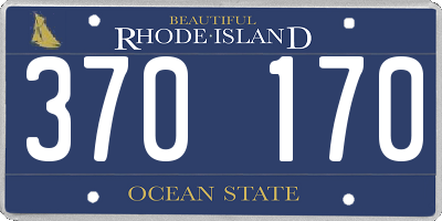 RI license plate 370170
