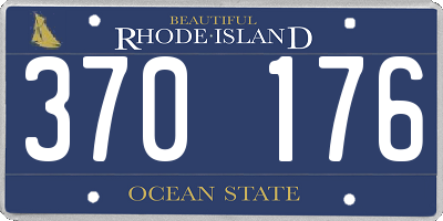 RI license plate 370176