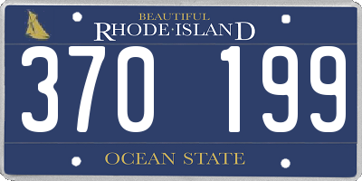 RI license plate 370199