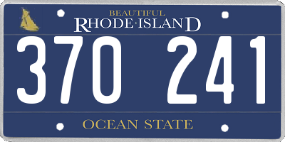 RI license plate 370241