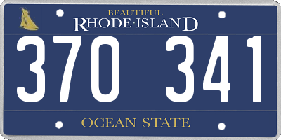 RI license plate 370341