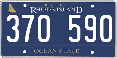 RI license plate 370590