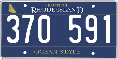 RI license plate 370591