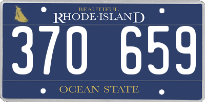 RI license plate 370659