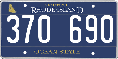 RI license plate 370690