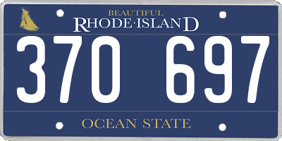 RI license plate 370697