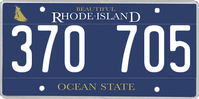 RI license plate 370705