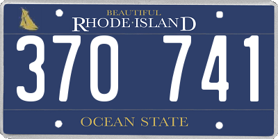 RI license plate 370741