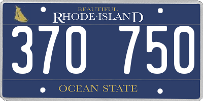 RI license plate 370750