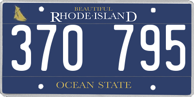 RI license plate 370795
