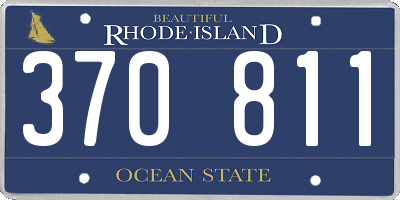 RI license plate 370811