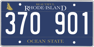 RI license plate 370901