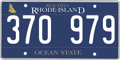 RI license plate 370979
