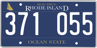 RI license plate 371055