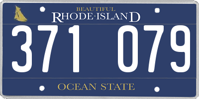 RI license plate 371079