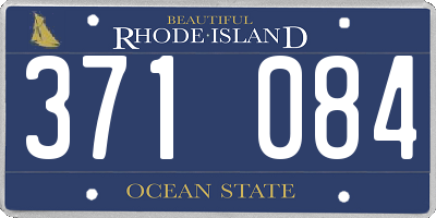RI license plate 371084