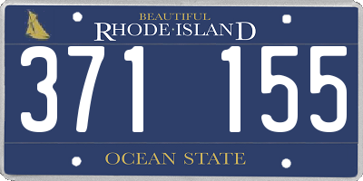 RI license plate 371155