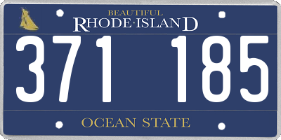 RI license plate 371185