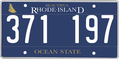 RI license plate 371197