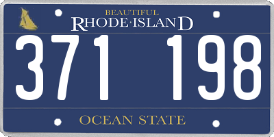 RI license plate 371198