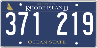 RI license plate 371219
