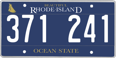 RI license plate 371241