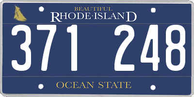 RI license plate 371248