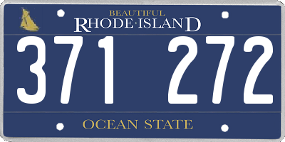 RI license plate 371272