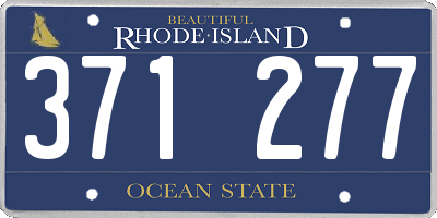 RI license plate 371277