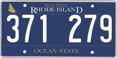 RI license plate 371279