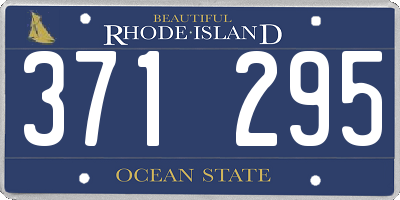 RI license plate 371295