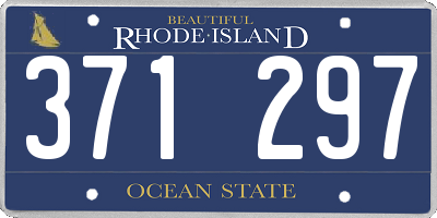 RI license plate 371297