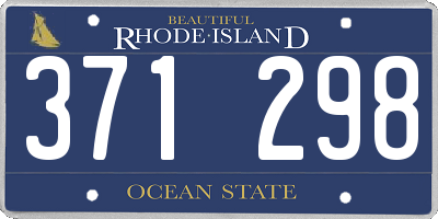 RI license plate 371298