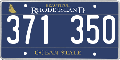 RI license plate 371350