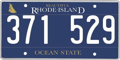 RI license plate 371529