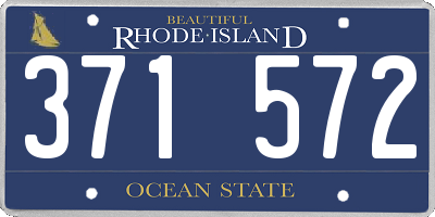 RI license plate 371572