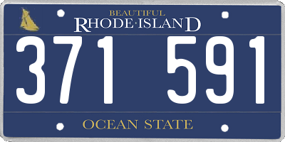 RI license plate 371591