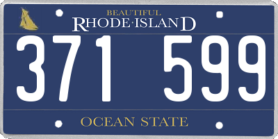 RI license plate 371599