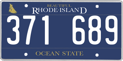 RI license plate 371689