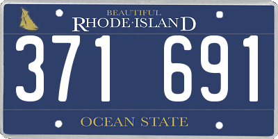 RI license plate 371691