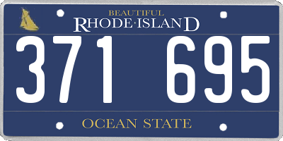 RI license plate 371695