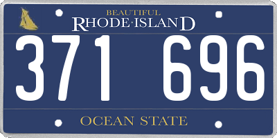 RI license plate 371696