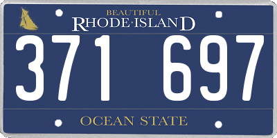 RI license plate 371697